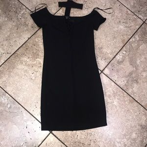Strappless Black dress